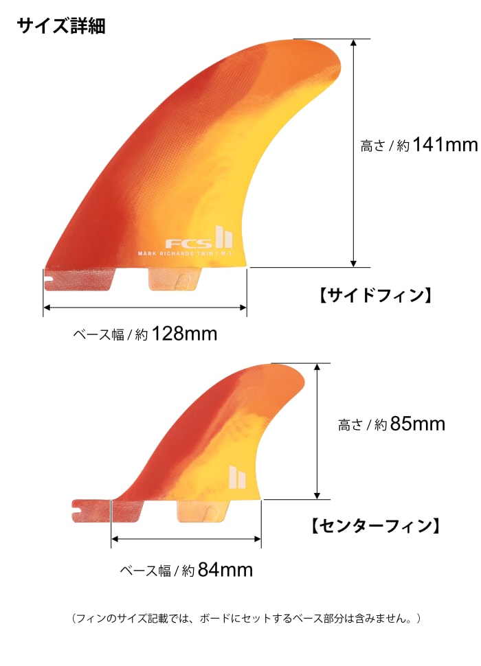 FCS2 FIN フィン ツインスタビ 2＋1 マークリチャーズ MR (MARK