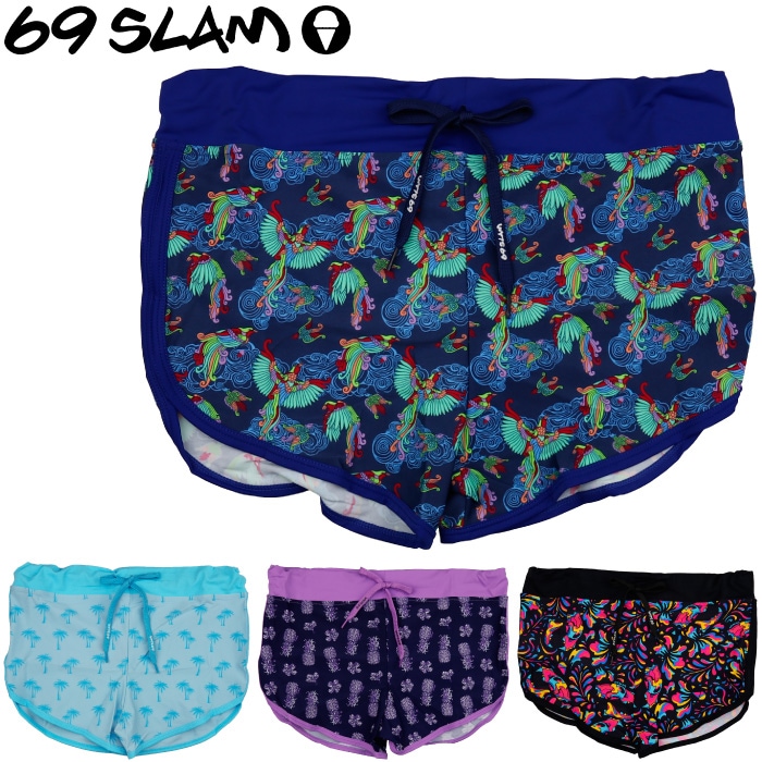 69SLAM☆MARGARITA ULUWATU SHORT ビキニパンツ ボードショーツ 69SLAM ロックスラム レディース ボードショーツ BOARDSHORT