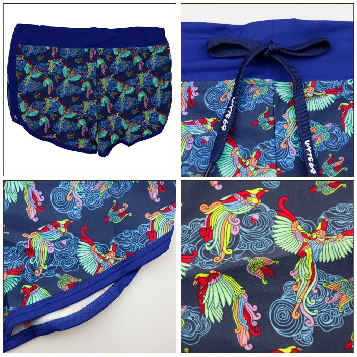 69SLAM☆STAY WILD ULUWATU SHORT ボトムス ボードショーツ 69SLAM ロックスラム レディース ボードショーツ BOARDSHORT