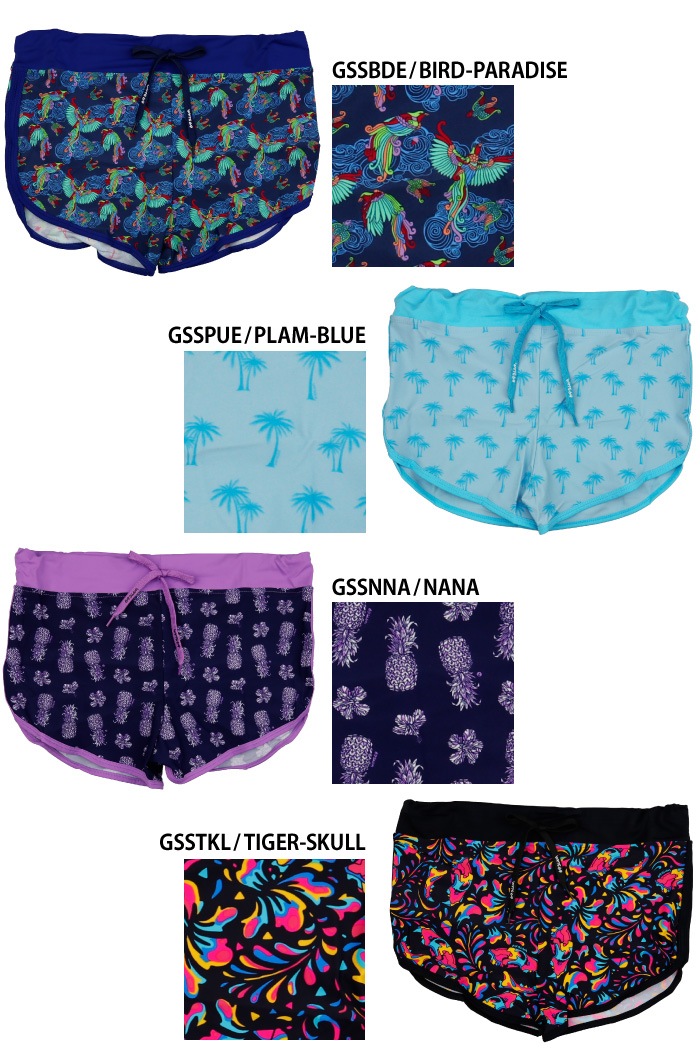 69SLAM☆LOVEPARD ULUWATU SHORTビキニ ボトムス ボードショーツ 69SLAM ロックスラム レディース ボードショーツ BOARDSHORT