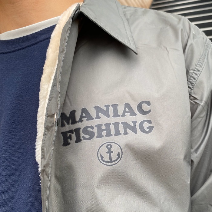 maniac fishing マニアックフィッシング 裏起毛 ジャケット ナイロン