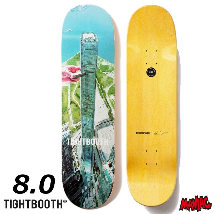 【未使用】TIGHTBOOTH TEAM JENGA 8.0 デッキ ボード スケボー デッキ スケートボード TIGHT BOOTH タイトブース 8.0