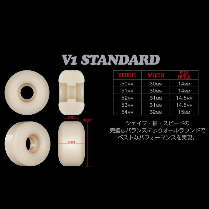 毎日割】スケボー BONES ボーンズ ウィール STF V1 STANDARD 99A 51mm