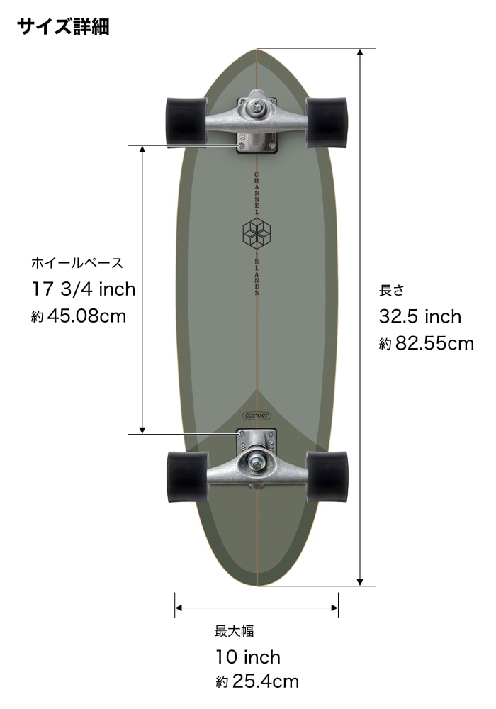carver カーバー スケートボード CXトラック サーフスケート CI MID