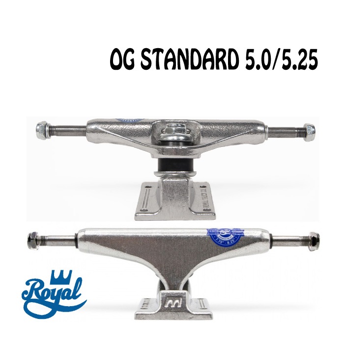 【木曜割】スケートボード スケボー ROYAL TRUCK NOLOGO OG STANDARD 5.0 5.25 ロイヤル トラック ノーロゴ  オージー スタンダード ノーマル 定番 ロイアル-【公式通販】マニアックサーフショップ