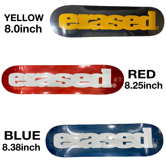 スケボー デッキ 単品 スケートボード ERASED PROJECT イレイスド
