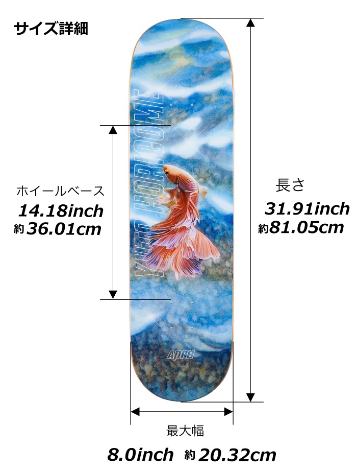 スケボー デッキ 単品 スケートボード 8.0 April エイプリル YUTO
