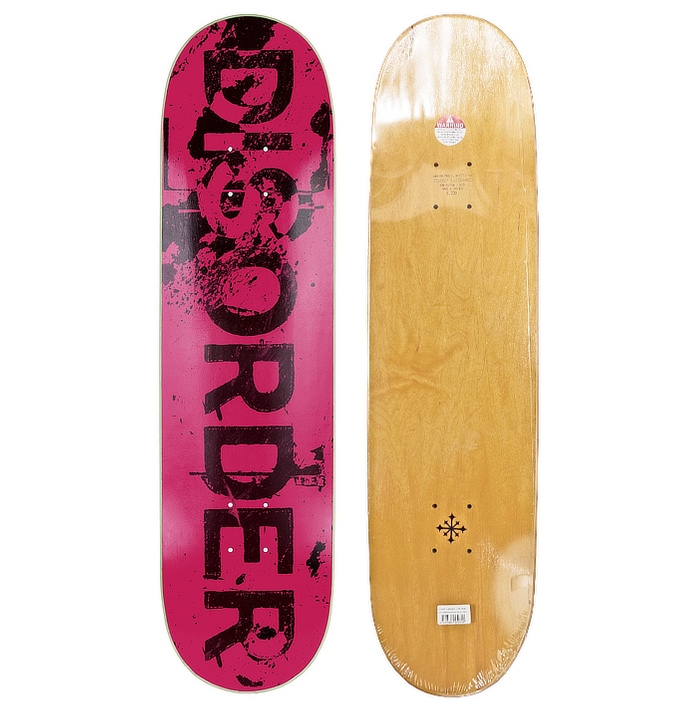 DISORDER ディスオーダー STAMPED PINK 8.0 毎日割】スケボー 子供 キッズ DISORDER ディスオーダー スケート
