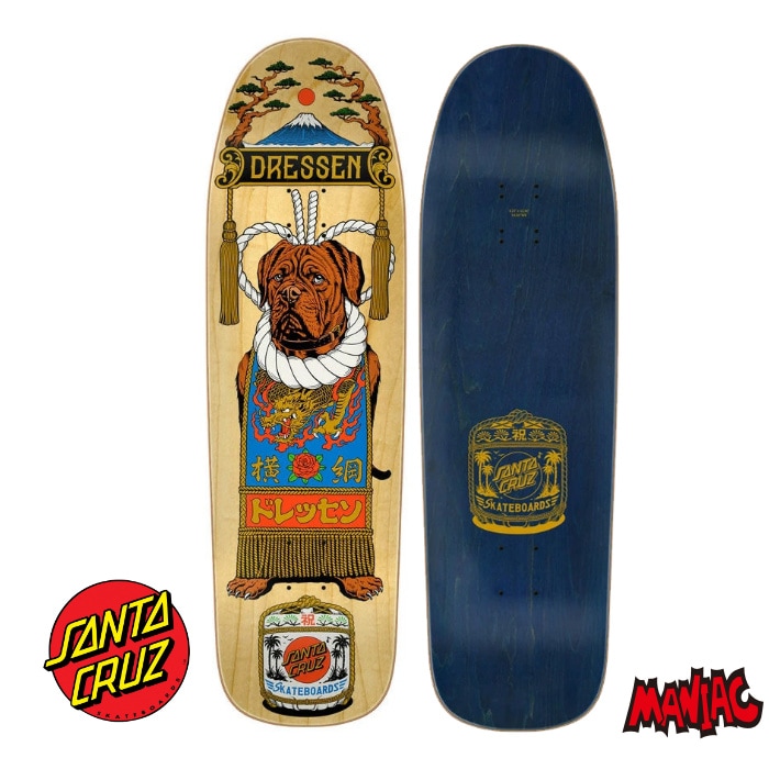 SANTA CRUZ サンタクルーズ スケボー デッキ エリックドレッセンモデル SANTA CRUZ サンタクルーズ スケボー デッキ 9.3 DRESSEN HANNYA