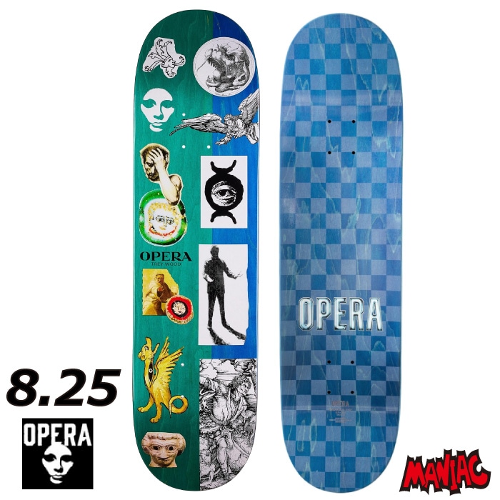 毎日割】スケボー デッキ スケートボード OPERA オペラ TREY