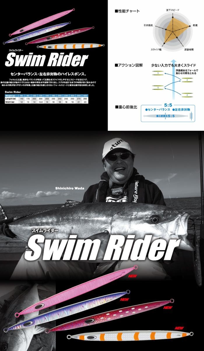 ルアー Natureboys ネイチャーボーイズ SWIM RIDER スイムライダー 90g