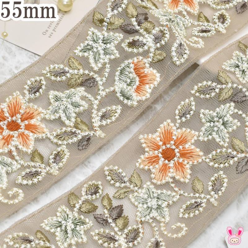 美品✨45R ku・Ra・siバンダナ刺繍ポンチョ　グレー　花柄 美品✨45R ku・Ra・siバンダナ刺繍ポンチョ グレー 花柄 美品