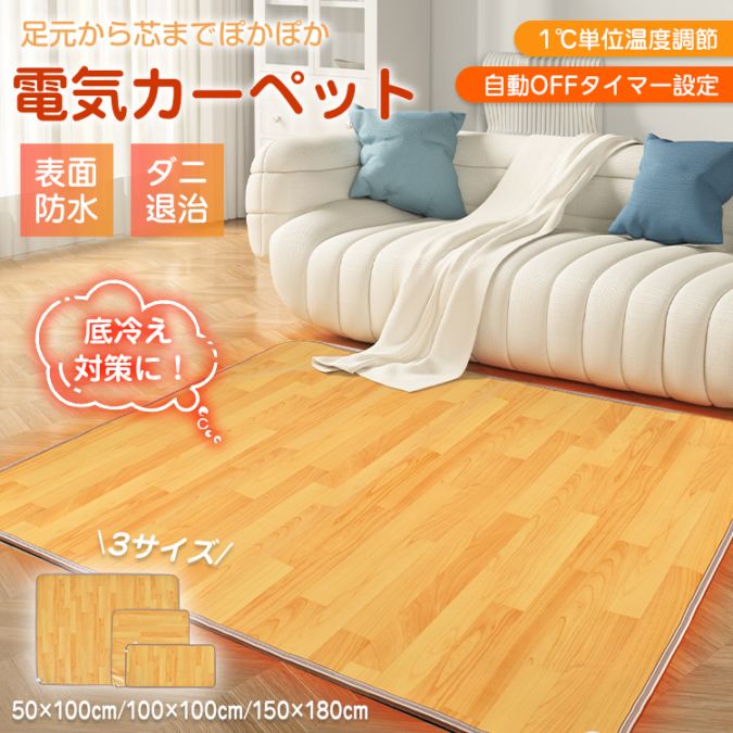 電気カーペット100cm×100cm cc014-m
