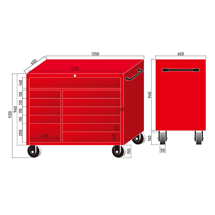 工具台車ボックス