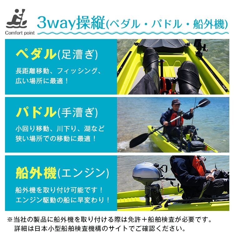 フィッシングカヤック パドル/シート/カート付き♪