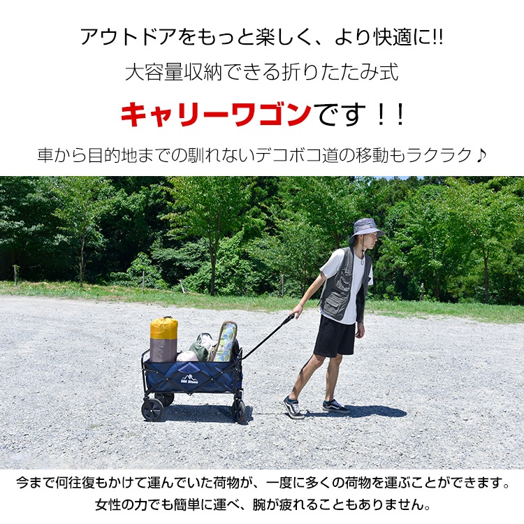折りたたみ式キャリーワゴン ad113
