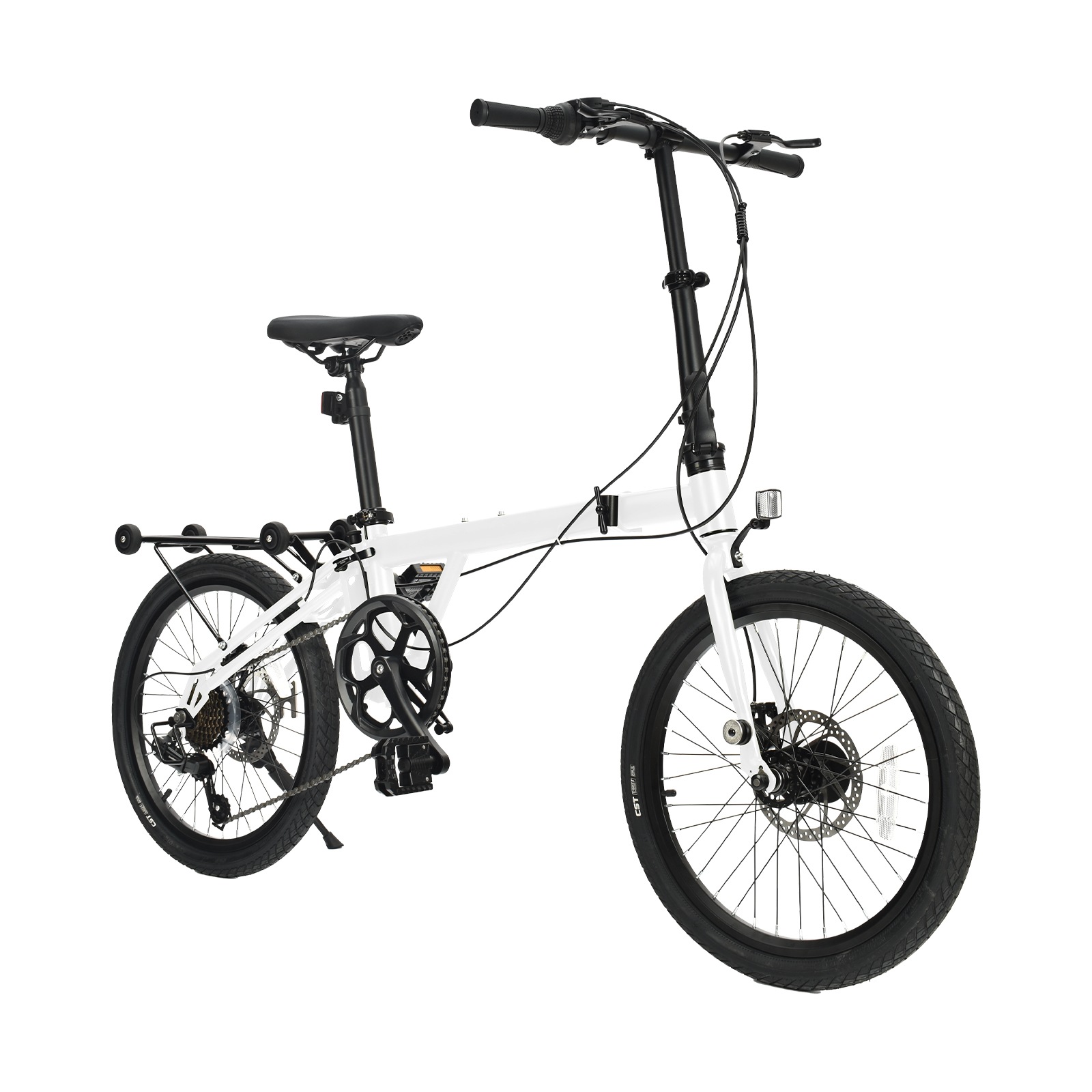 Asahiホワイト 折りたたみ自転車20いんち 折りたたみ自転車 ee418-20