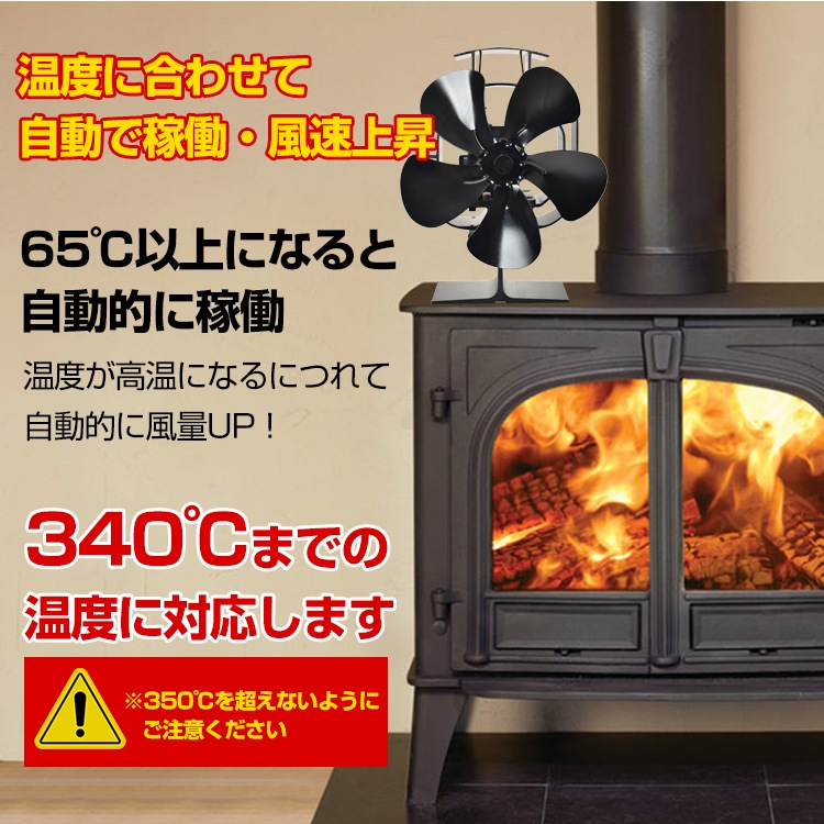 ストーブファン5枚羽 od580