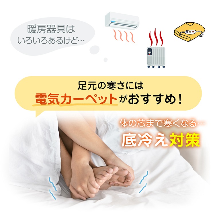 電気カーペット50cm×100cm cc014-s