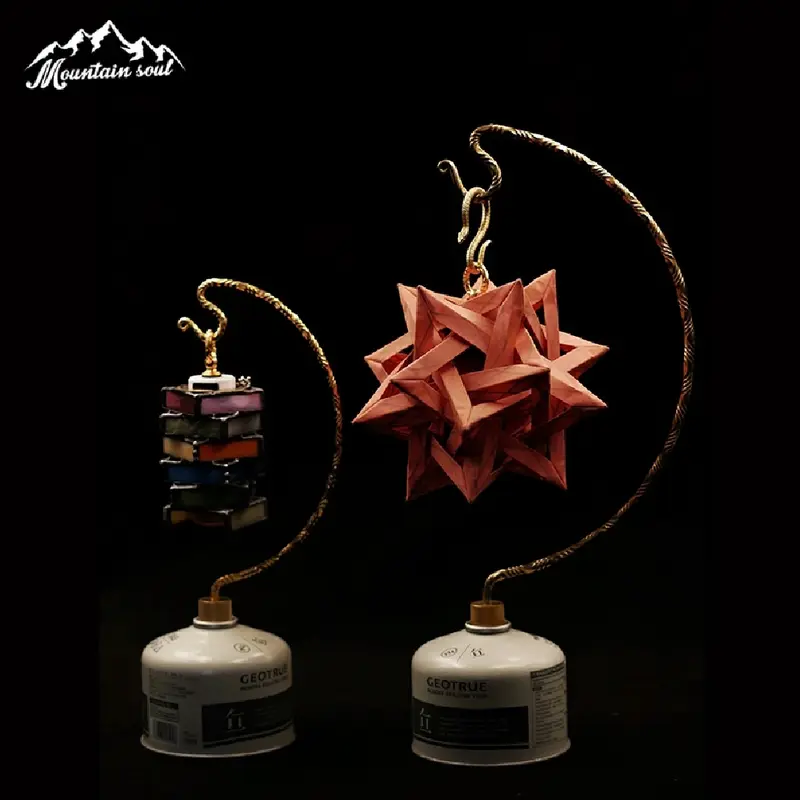 MOUNTAIN SOUL 山魂 大型アークガスタンク ブラスツイストアークエアタンクデスクトップライトスタンド多機能ダブルヘッドコンビネーションライトスタンド