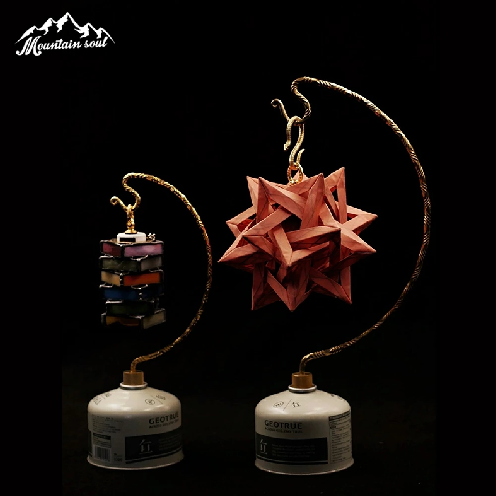 MOUNTAIN SOUL 山魂 大型アークガスタンク ブラスツイストアークエアタンクデスクトップライトスタンド多機能ダブルヘッドコンビネーションライトスタンド