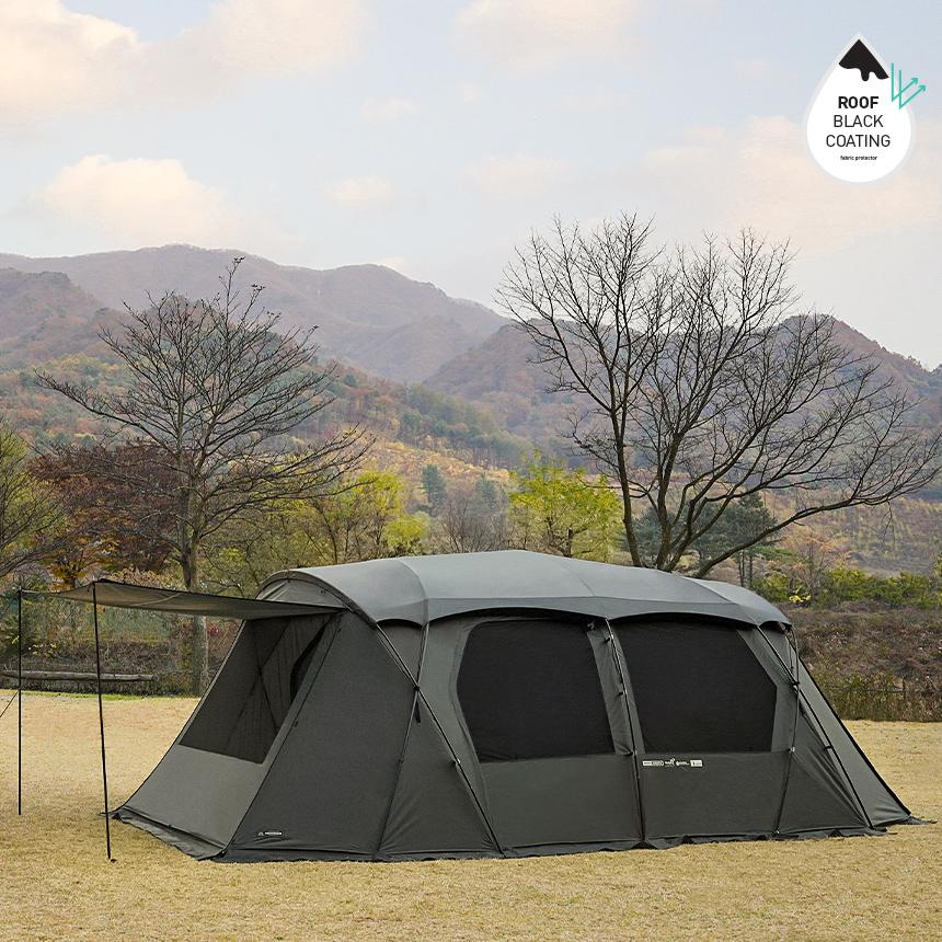 【KZM正規代理店】KZM OUTDOOR カズミアウトドア ジオパスプロ カーキ 4～5人用 ドームテント 4人用 5人用 オックスフォード生地 テフロンコーティング ブラックピグメント 撥水 フルクローズ タープ キャンプ アウトドア k231t3t08