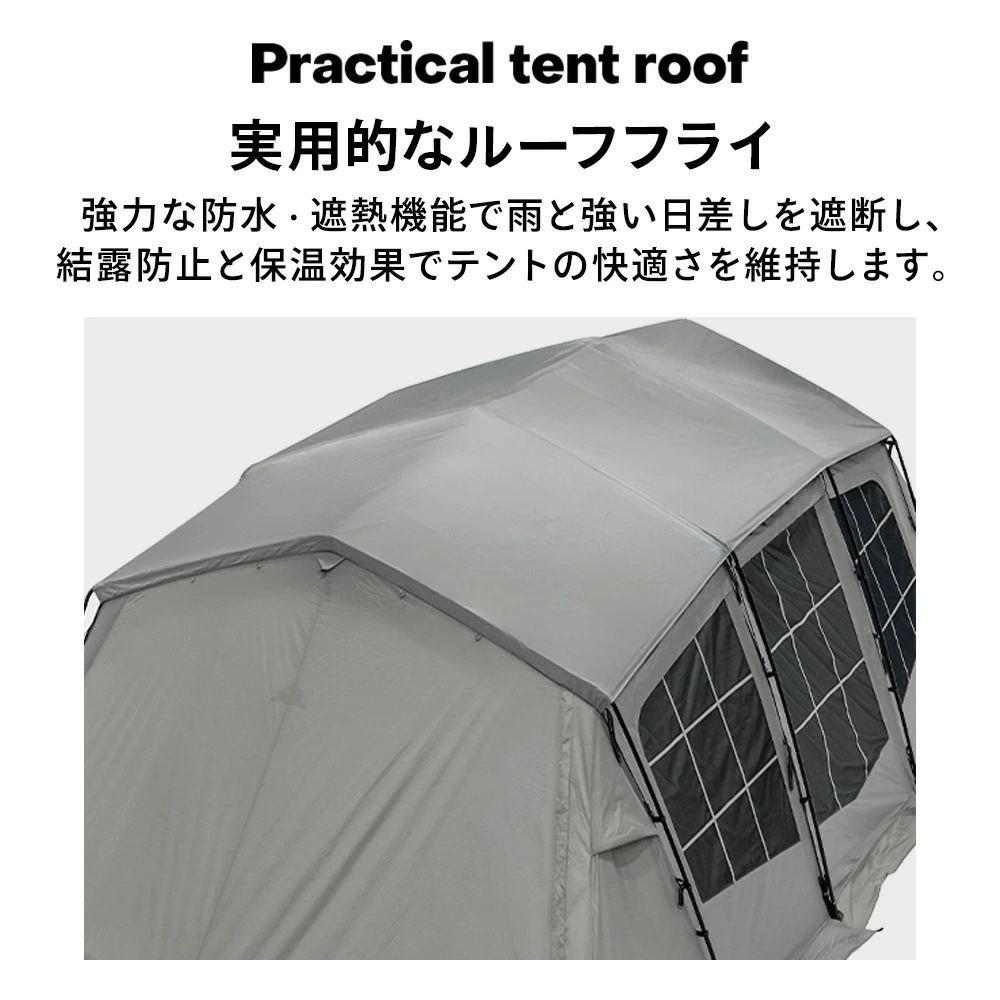 【予約販売 新商品】KZM OUTDOOR グランディオハウス 4-5人用 メタル グレー 通気性 抜群 収納 軽量 キャンプ アウトドア ピクニック 釣り フェス 設置 軽い 4人用  5人用 家族 持ち運び 花見 オートキャンプ