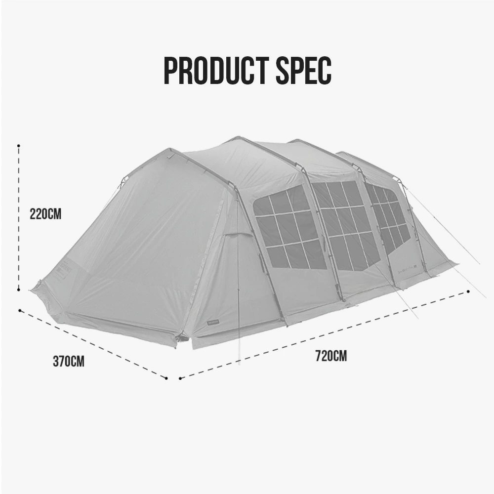 【予約販売 新商品】KZM OUTDOOR グランディオハウス 4-5人用 メタル グレー 通気性 抜群 収納 軽量 キャンプ アウトドア ピクニック 釣り フェス 設置 軽い 4人用  5人用 家族 持ち運び 花見 オートキャンプ