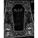 m.o.c アウトドア ブランケット 毛布 幅 150×200cm キャンプ アウトドア寝具 ひざ掛け 暖かい 秋 冬 グランピング ビーチ プール 毛布 インテリア スカル ドクロ 髑髏 猫 烏 カラス ねこ スカルモチーフ リバーシブル フクロウ 梟