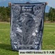 m.o.c アウトドア ブランケット 毛布 幅 150×200cm キャンプ アウトドア寝具 ひざ掛け 暖かい 秋 冬 グランピング ビーチ プール 毛布 インテリア スカル ドクロ 髑髏 猫 烏 カラス ねこ スカルモチーフ リバーシブル フクロウ 梟