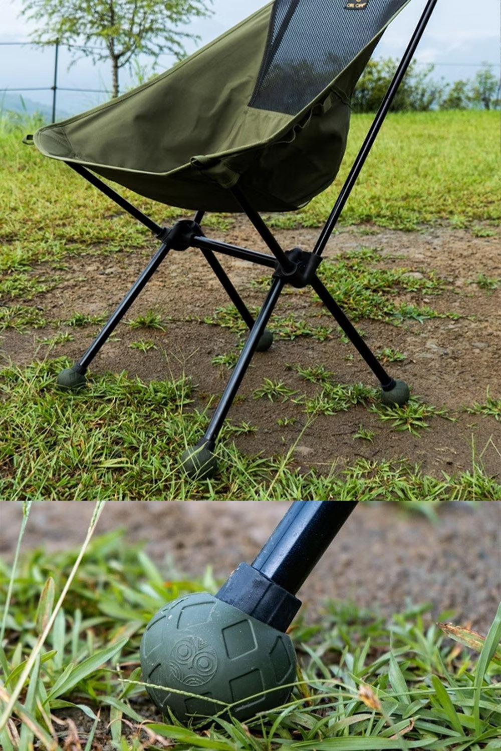 OWL CAMP シリコンゴムボールフィート シリコン ゴム アウトドア 軽量 チェア キャンプ リゾート おしゃれ キャンプグッズ キャンプ用品 ソロキャンプ 脚カバー 滑り止め