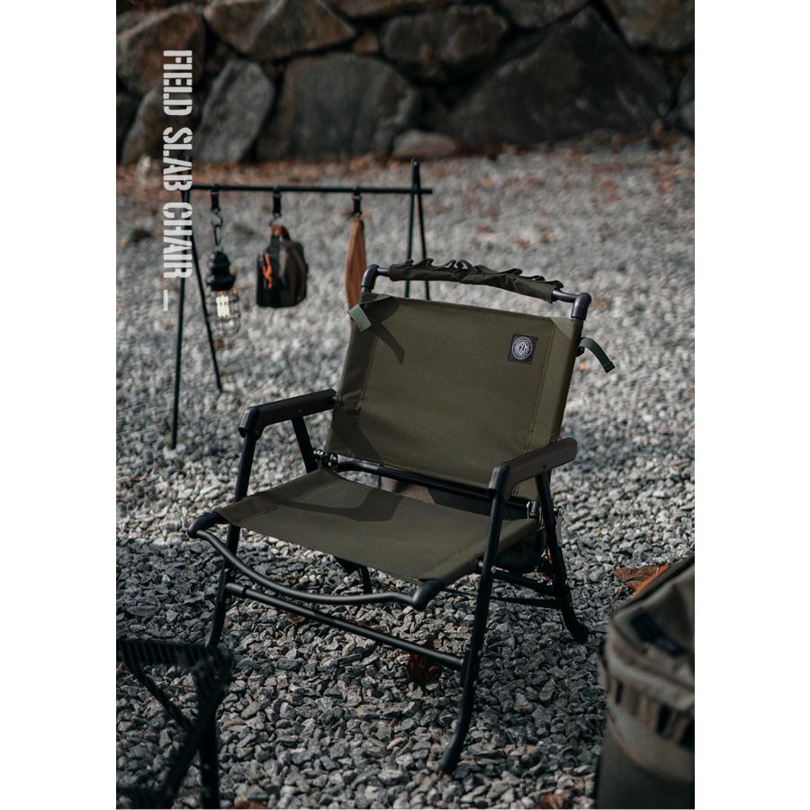 【KZM正規代理店】KZM OUTDOOR カズミアウトドア フィールドスラブチェア キャンプ椅子 アウトドア チェア コンパクト おしゃれ 軽量 折りたたみ キャンプ用品  軽い k23t1c02 カーキ リクライニング