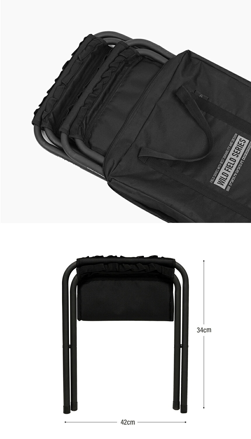 【KZM正規代理店】KZM OUTDOOR カズミアウトドア フィールドBBQチェア2Pセット 2色 セット折りたたみ椅子 ブラック オリーブカーキ アウトドアチェア 折りたたみ椅子 耐荷重100kg スチール  持ち運び 超軽量 k23t1c07
