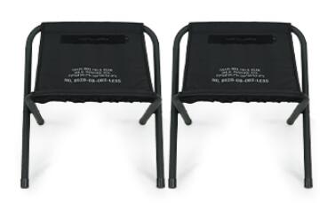 【KZM正規代理店】KZM OUTDOOR カズミアウトドア フィールドBBQチェア2Pセット 2色 セット折りたたみ椅子 ブラック オリーブカーキ アウトドアチェア 折りたたみ椅子 耐荷重100kg スチール  持ち運び 超軽量 k23t1c07