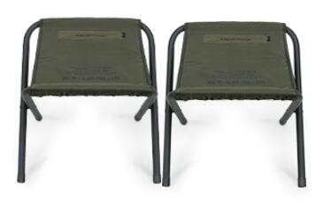 【KZM正規代理店】KZM OUTDOOR カズミアウトドア フィールドBBQチェア2Pセット 2色 セット折りたたみ椅子 ブラック オリーブカーキ アウトドアチェア 折りたたみ椅子 耐荷重100kg スチール  持ち運び 超軽量 k23t1c07