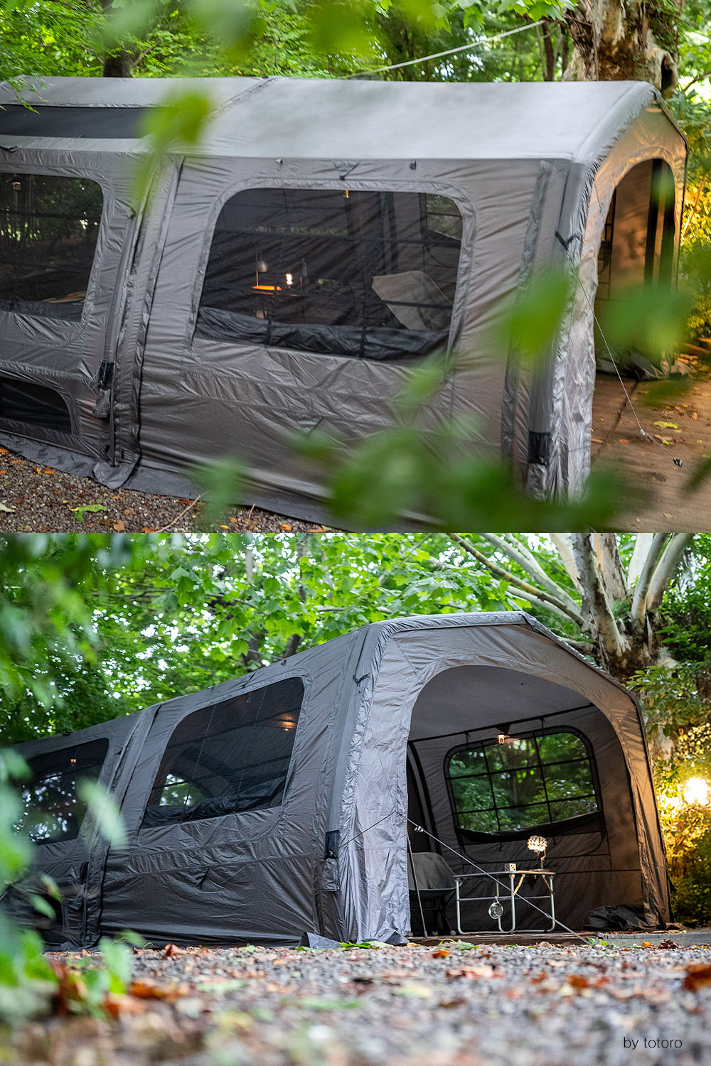 【KZM公式ストア】KZM OUTDOOR カズミ アウトドア AON T-250 ベスティブル チャコール グレー エアテント 通気性 簡単 設営 釣り フェス 設置 4人用  5人用 持ち運び おしゃれ かっこいい キャンプグッズ キャンプ用品 エアシェルター 軽い 軽量