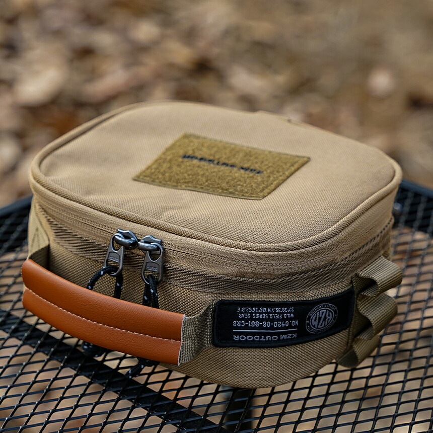 【KZM正規代理店】KZM OUTDOOR カズミアウトドア キャンプ 収納 小物入れ キャンプ用品 アウトドアポーチ 収納ケース 収納バッグ マルチ収納 おしゃれ キャンプ アウトドア  フィールドオーバルケース (-k23t3b02)