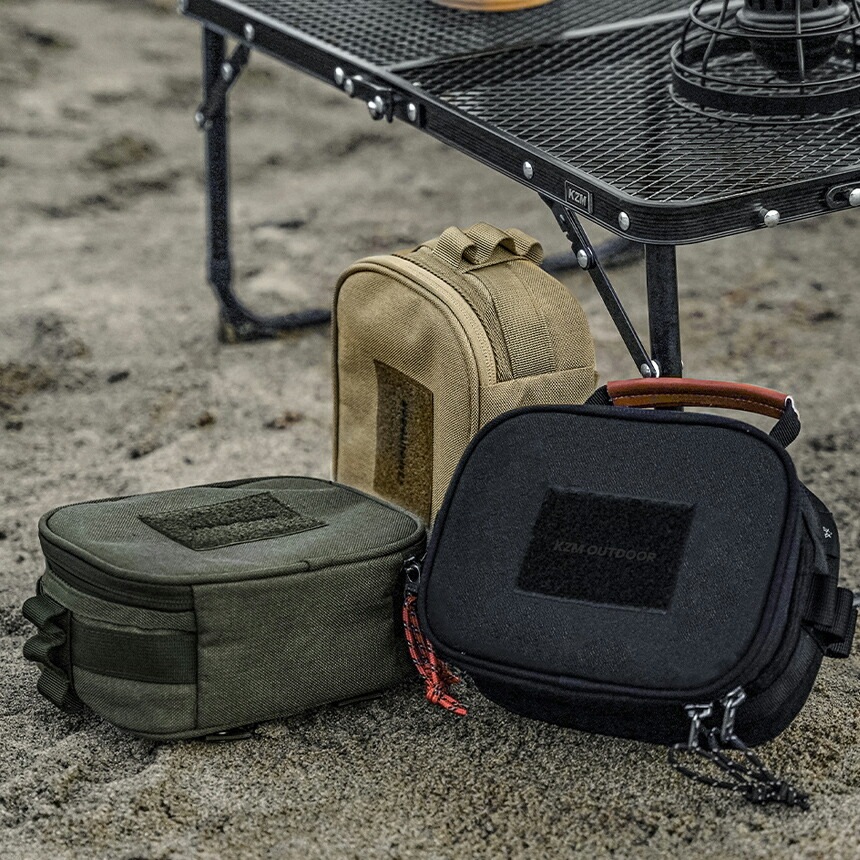 【KZM正規代理店】KZM OUTDOOR カズミアウトドア キャンプ 収納 小物入れ キャンプ用品 アウトドアポーチ 収納ケース 収納バッグ マルチ収納 おしゃれ キャンプ アウトドア  フィールドオーバルケース (-k23t3b02)
