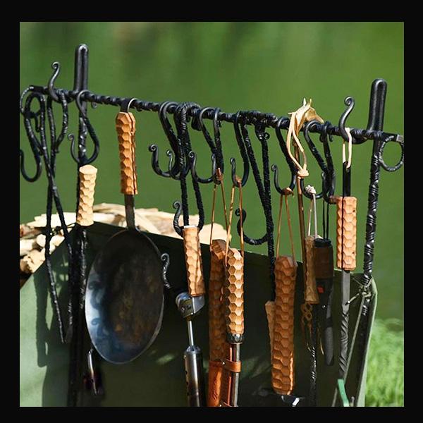 1980アウトドア S hook wide  フック ワイド  キャンプ ソロキャンプ 手造り MOUNTAIN SOUL 山魂 キャンプフック ブラック 銅 手作り キャンプグッズ 家族キャンプ キャンプ製品 アウトドア アウトドア製品