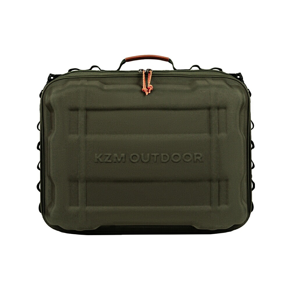 【KZM正規代理店】KZM OUTDOOR カズミアウトドア フィールドレディバッグ ナイロン素材 レザーハンドル ウェビング ブラック オリーブカーキ キャンプ レジャー椅子 リラックス 軽量 快適 おしゃれ 収納バッグ付き k23t3b10