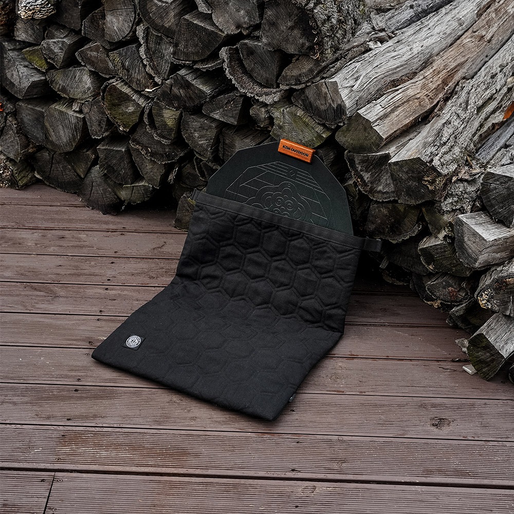 【KZM正規代理店】KZM OUTDOOR カズミアウトドア グリドルバック キャンプ用品 キャンバスセーフロールバッグ k23t3b12 アウトドアポーチ 収納ケース 収納バッグ 小物入れ マルチ収納 おしゃれ キャンプ アウトドア キャンバス PVC ブラック 小物 アウトドア製品  キャンプ用品