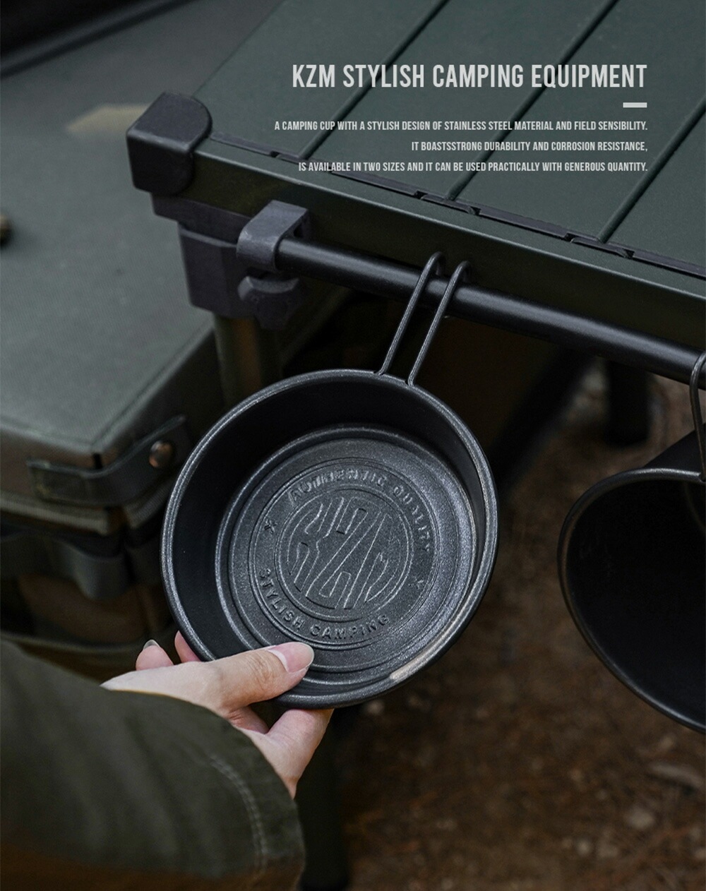 【KZM正規代理店】KZM OUTDOOR カズミアウトドア フィールドクラフト シエラカップ ステンレス キャンプ 食器 カップ アウトドア キャンプ用品 皿 2P セット 保温 保冷 コップ 器 BBQ  割れない アウトドア 料理 プレゼント 大容量 カップ キャンプ バーベキュー 防災