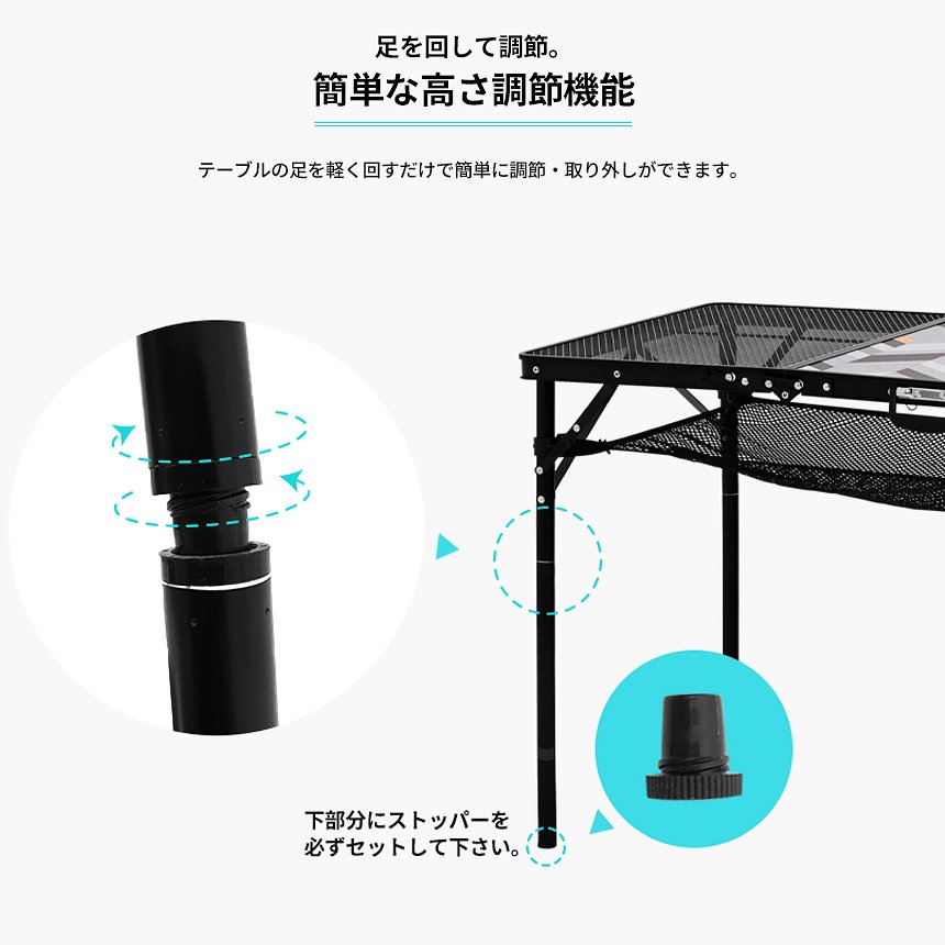 【KZM正規代理店】KZM OUTDOOR カズミアウトドア テーブル アイアンメッシュ3フォールディングテーブル アウトドアテーブル 折りたたみ 机 軽量 キャンプ おしゃれ キャンプ用品  キャンプ製品 アウトドア インテリア 室内家具 室外家具