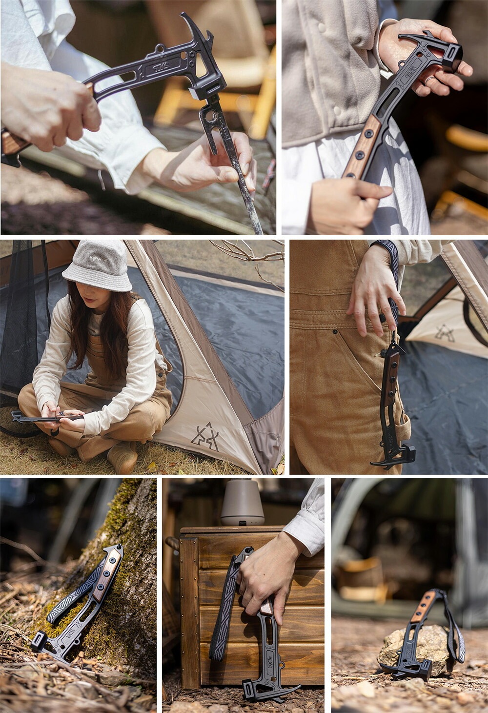 TKS ペグハンマー セーカーハヤブサ 台湾製 ステンレス SUS630 軽量