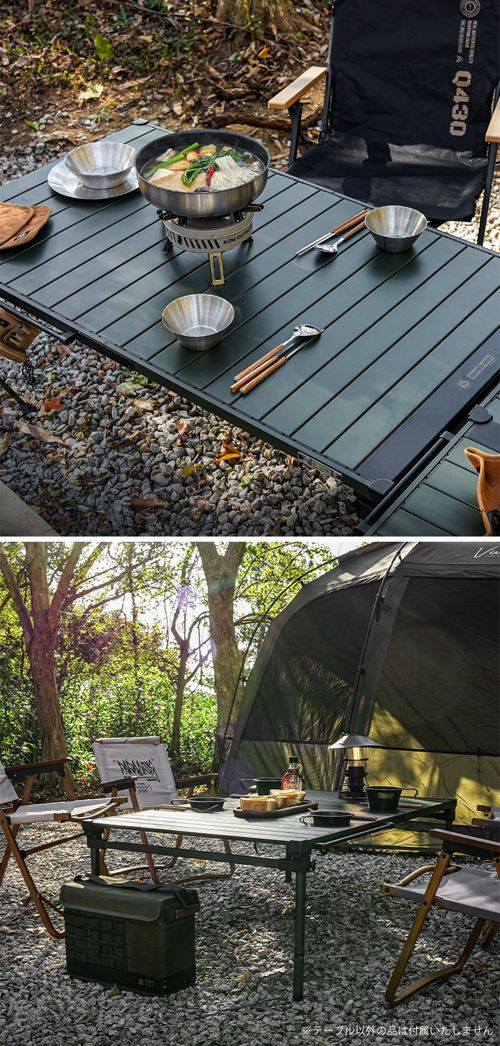 【KZM正規代理店】KZM OUTDOOR カズミアウトドア フィールドトップテーブル Lサイズ 折りたたみ 3段階 コンパクト 収納 アウトドア キャンプ 収納袋 便利 イベント 夏 フェス レジャー 防災 避難用 収納バッグ テーブル 机 キャリーバッグ 持ち運び