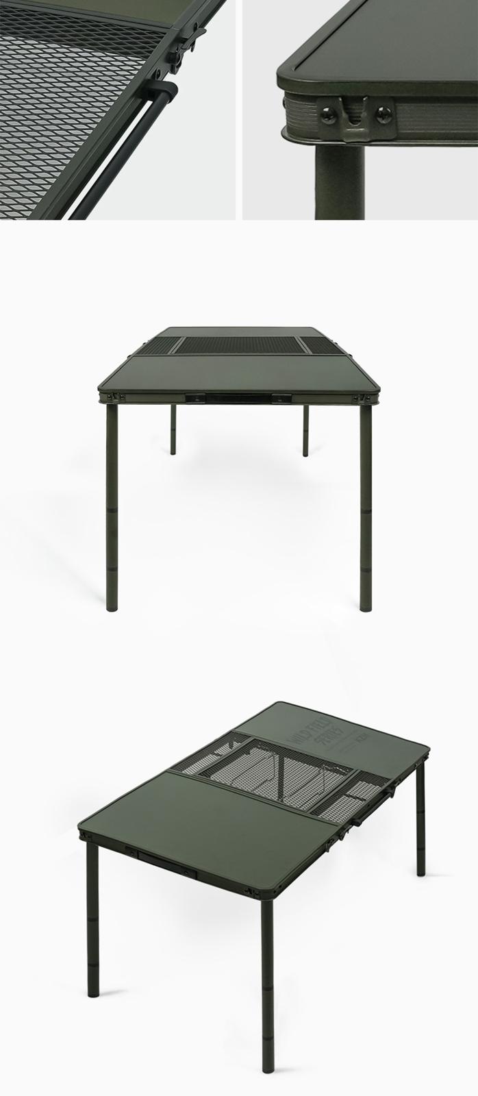 【KZM正規代理店】KZM OUTDOOR カズミアウトドア ワイルドフィールド3折りたたみBBQテーブル  コンパクト 収納  アウトドア キャンプ 収納袋 オリーブカーキ 便利 イベント 夏 フェス レジャー 防災 避難用 収納バッグ テーブル 机 キャリー 持ち運び k23t3u07