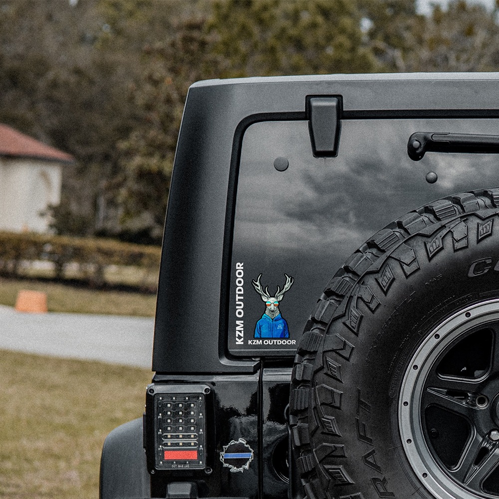 【KZM正規代理店】KZM カズミ  車両用デカールステッカーM ステッカー 車 デカール CAR DECAL STICKER Mサイズ アウトドア キャンプ おしゃれ 飾り 海 山 レジャー 海水浴 ギフト プレゼント キャンプ用品