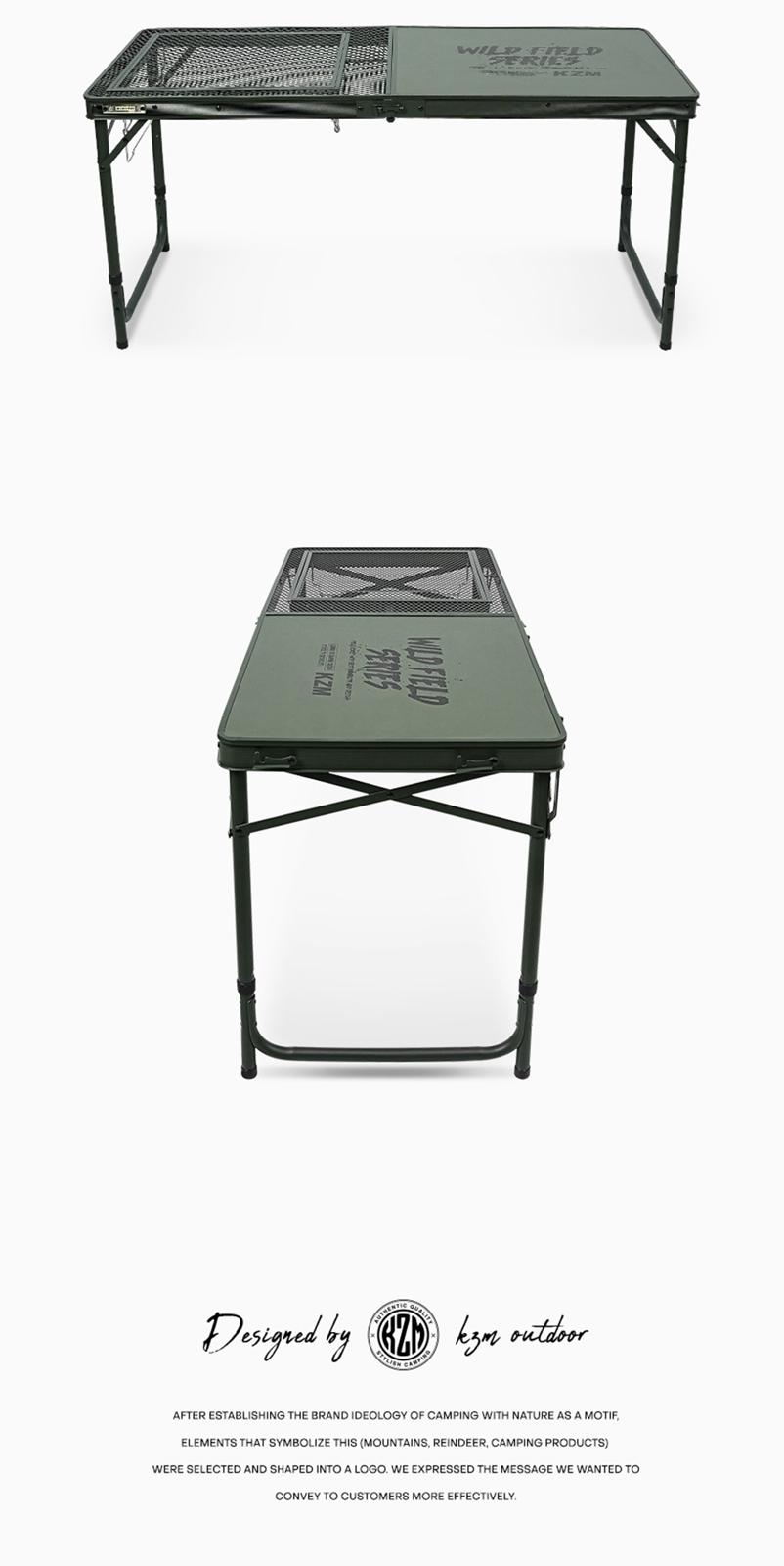 【KZM正規代理店】KZM OUTDOOR KZM アウトドア ワイルドフィールドキャビネットキッチンテーブル 折りたたみ  コンパクト 収納  アウトドア キャンプ 収納袋 オリーブカーキ 便利 イベント 夏 フェス レジャー 防災 避難用 k23t3u08
