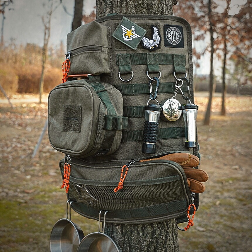 【KZM正規代理店】KZM OUTDOOR カズミアウトドア  小物 フィールドマルチオーガナイザー キャンプ用品 軽量 キャンプ小物 高密度ポリエスエル 小物入れ キャンプ リゾート おしゃれ キャンプ用品  キャンプ製品 アウトドア インテリア 室内家具 室外家具