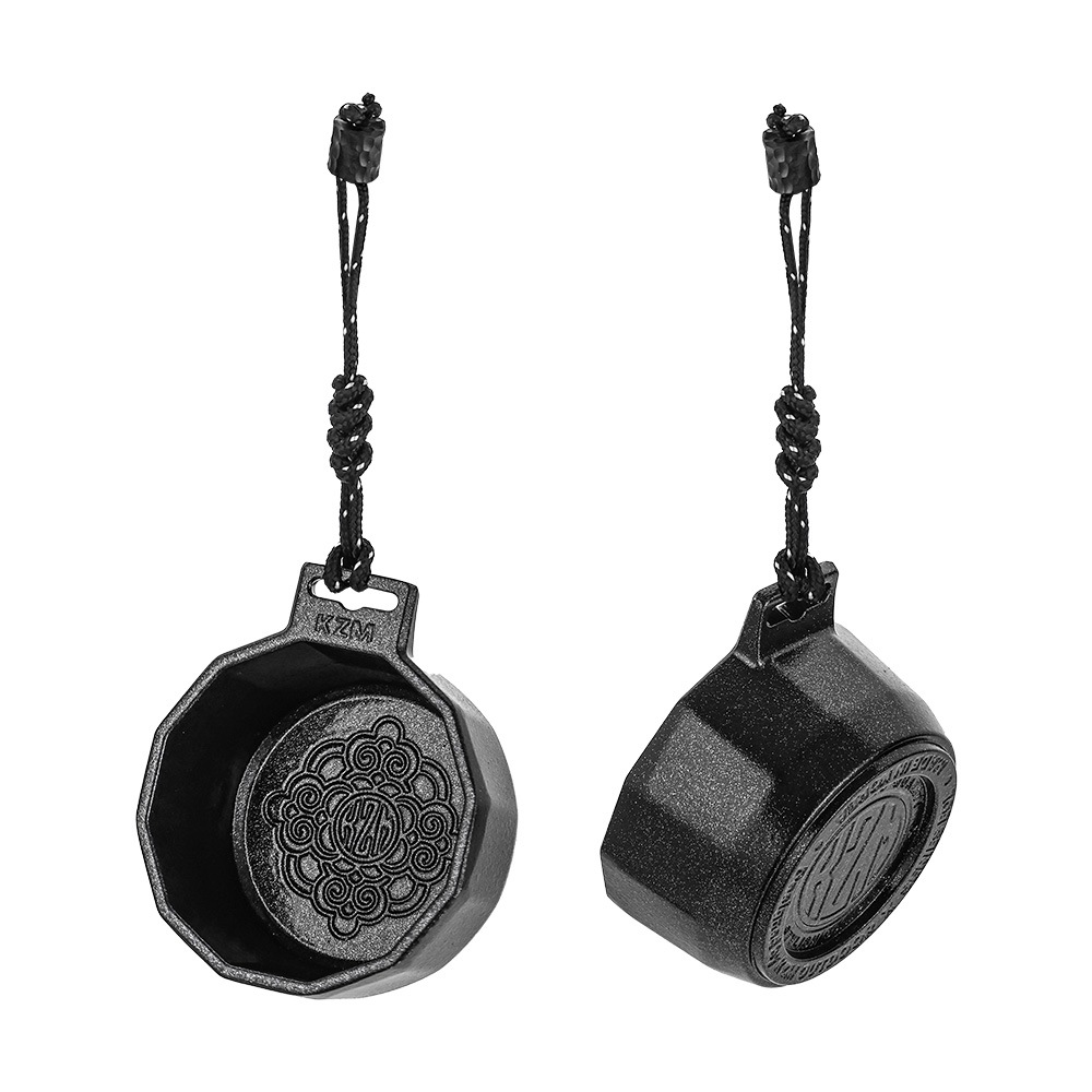 【KZM公式ストア】KZM OUTDOOR カズミ アウトドア ソダムザン×アール おちょこ お猪口 ぐい呑み 杯 コップ 小さい 酒 日本酒 焼酎 キャンプ おしゃれ 食器 カップ キャンプ用品 持ち運び 紐 黒 ブラック アルミニウム セラミック コーティング ソロ ソロキャンプ 50ml
